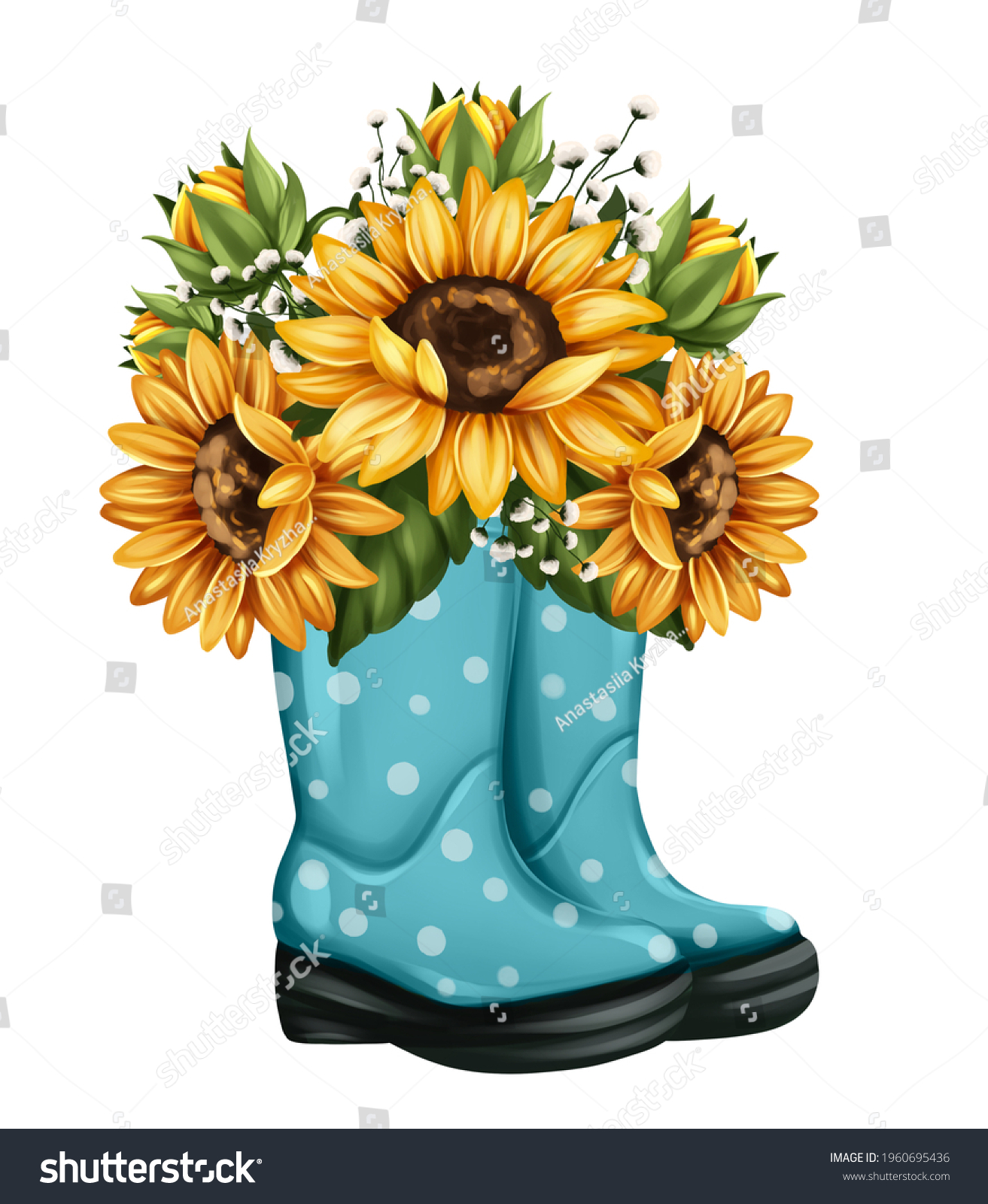 sunflower wellington boots