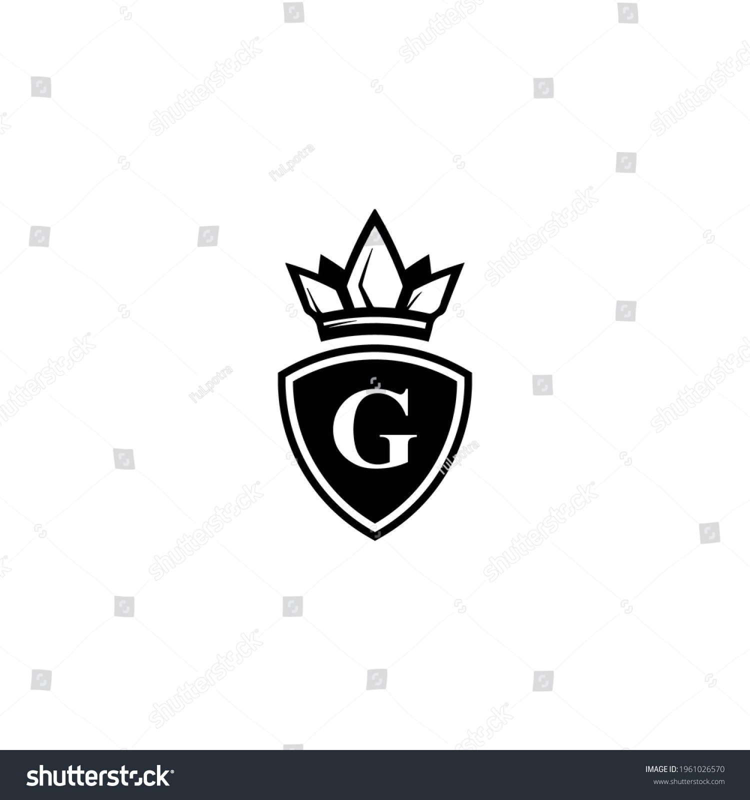 Alphabet Letter G Logo King Crown Stock Vector (Royalty Free ...