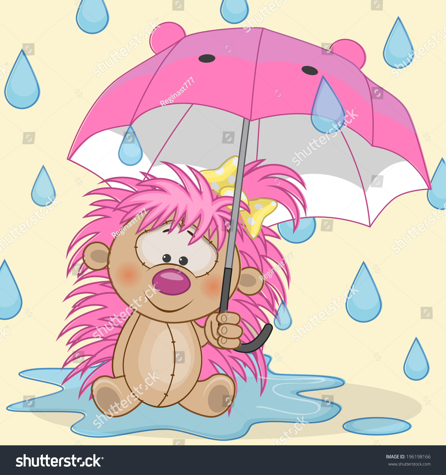 Ёжик с зонтиком