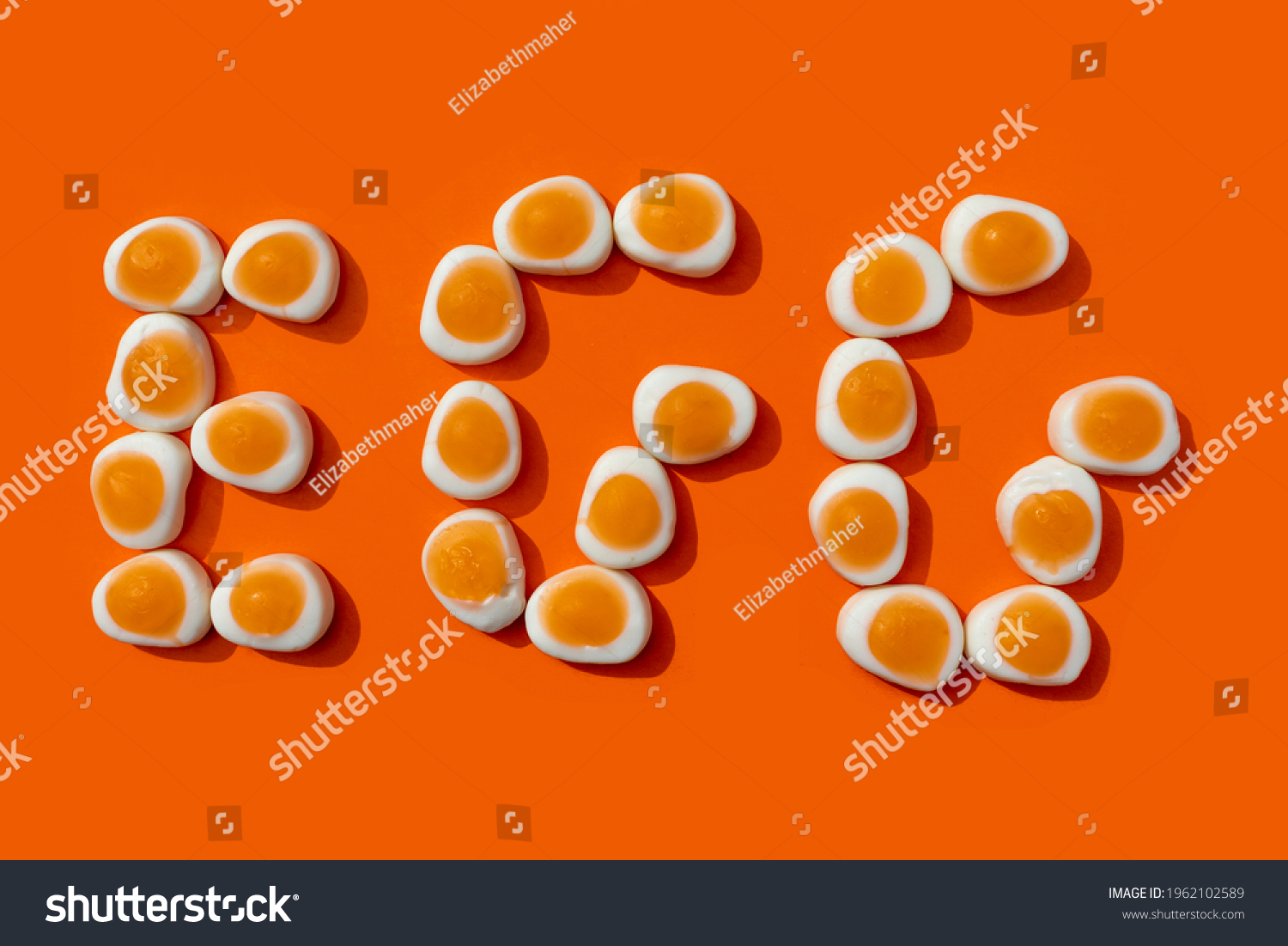 Word Egg Written Using Egg Shaped Stock Photo 1962102589 | Shutterstock