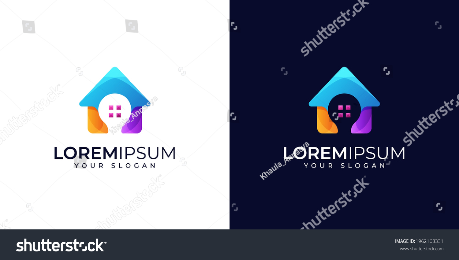 Smart Home Logo Design Inspiration Property Stock Vector (Royalty Free