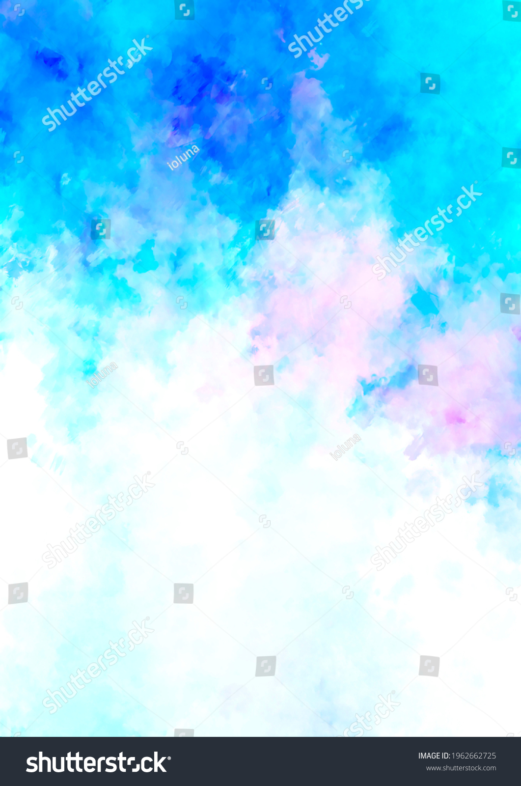 Cute Watercolor Texture Background Light Blue Stock Illustration ...