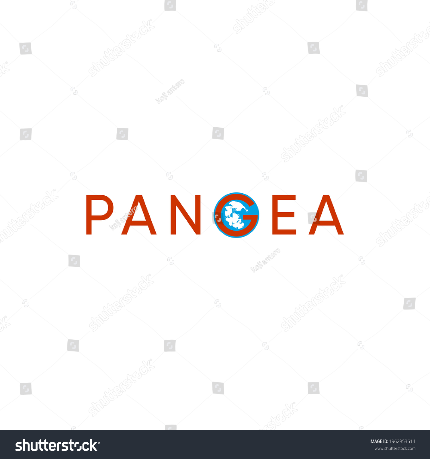 Creative World Pangea Logo Design Globe Stock Vector (Royalty Free ...