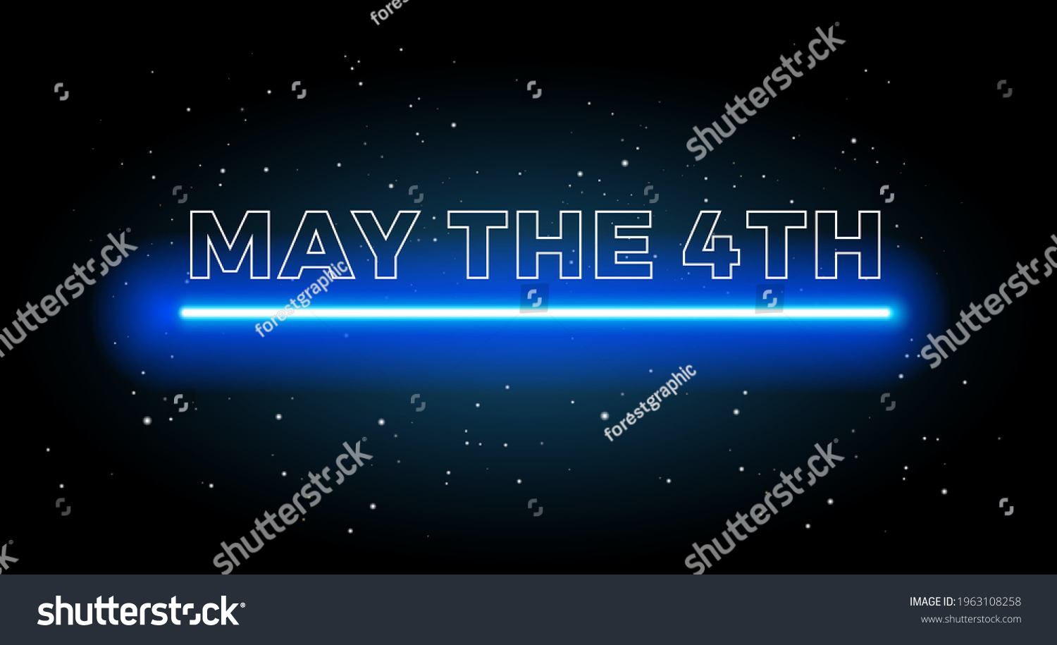 May 4th Abstract Space Background Shining Stock Vector (Royalty Free ...