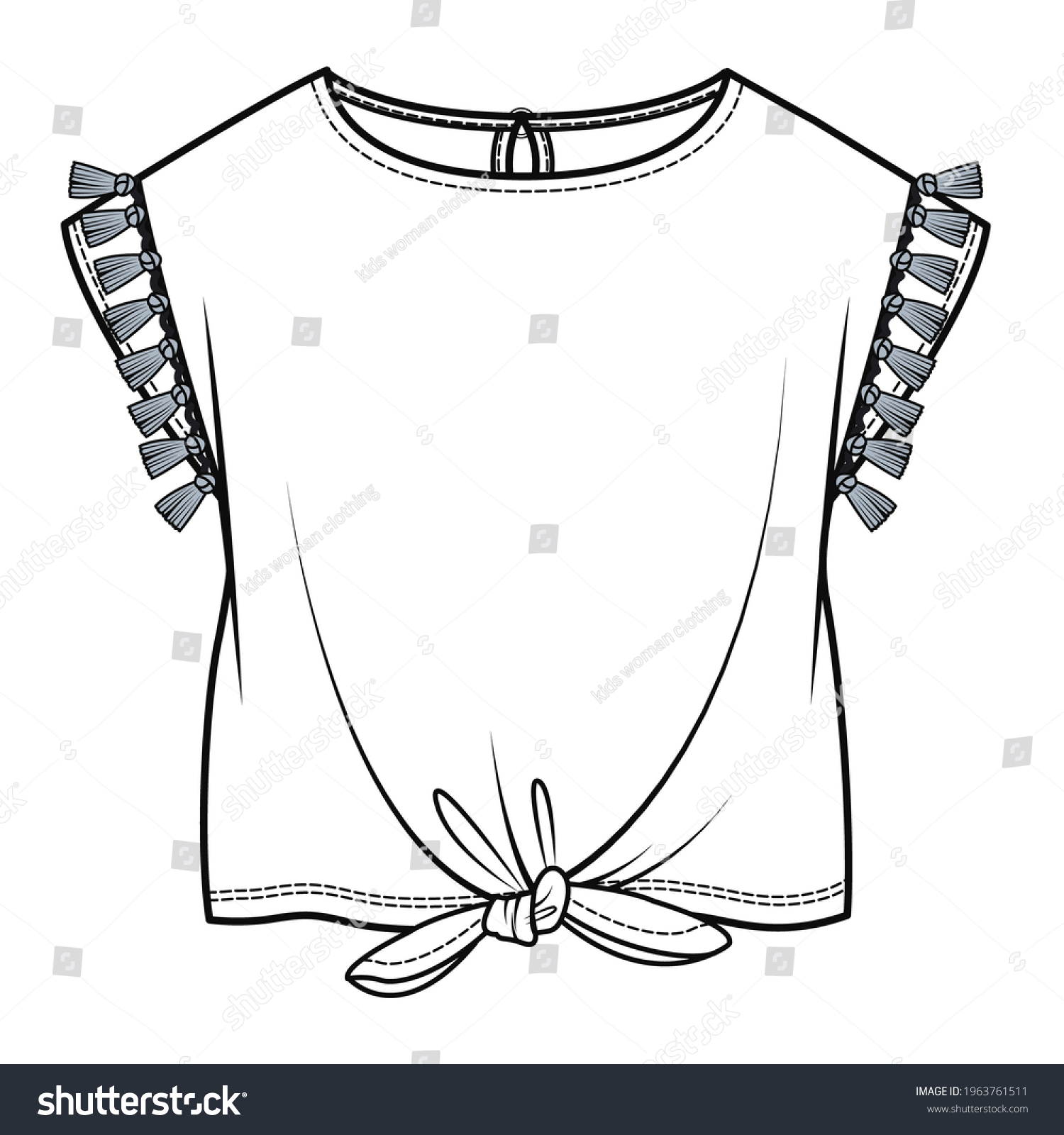 Girl T Shirt Design T Shirt Stock Vector (Royalty Free) 1963761511 ...