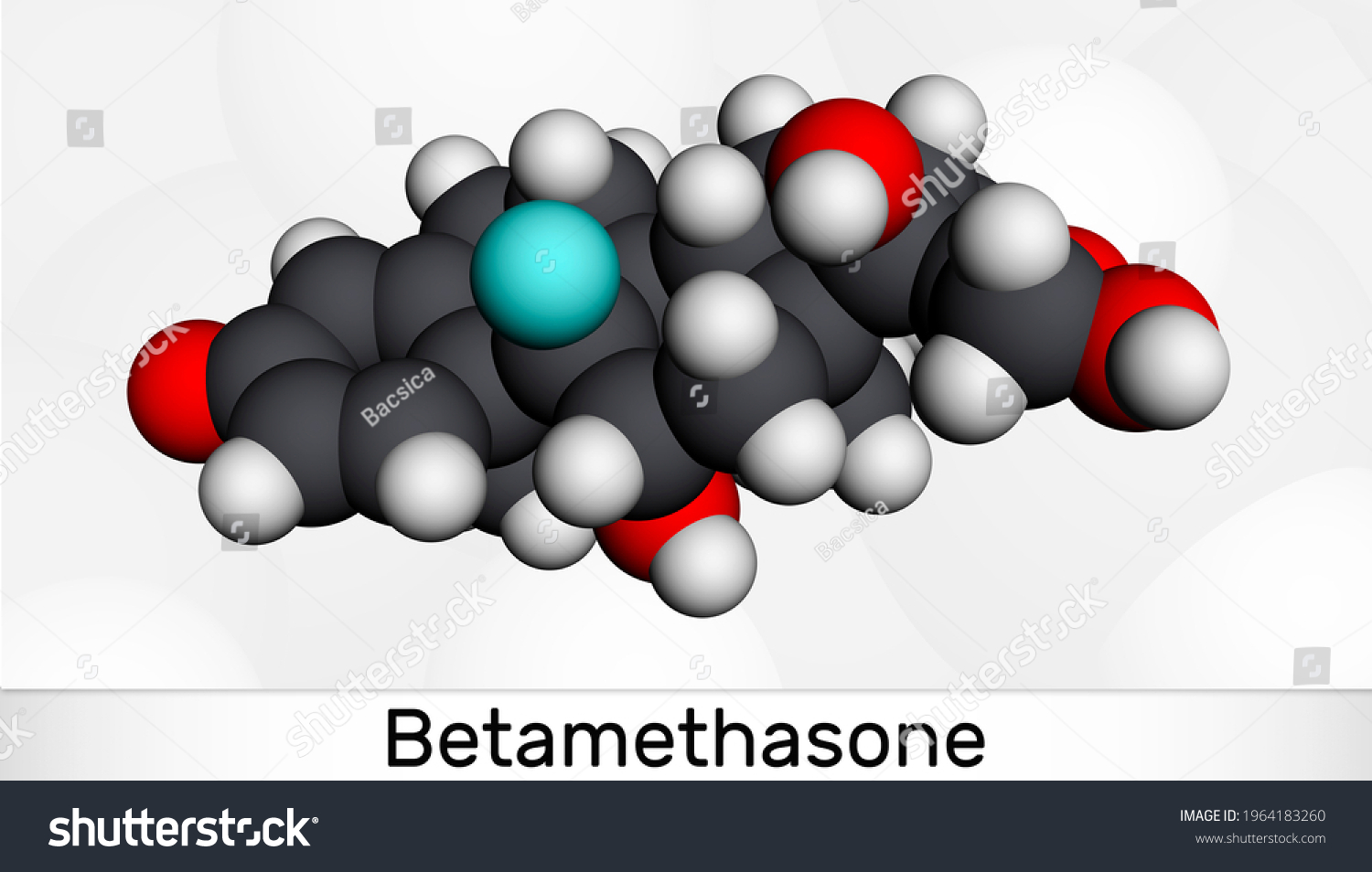 Betamethasone Molecule Synthetic Corticosteroid Glucocorticoid ...