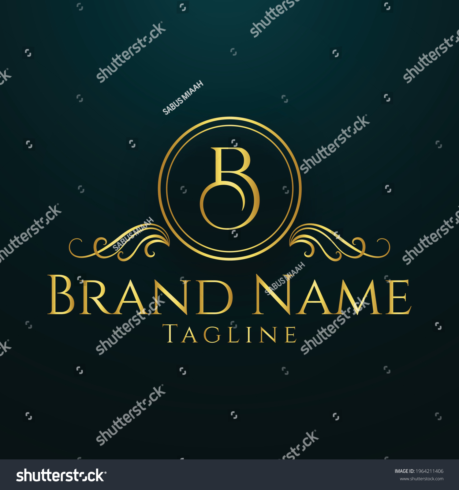 Creative Luxury B Letter Logo Stock Vector (Royalty Free) 1964211406 ...