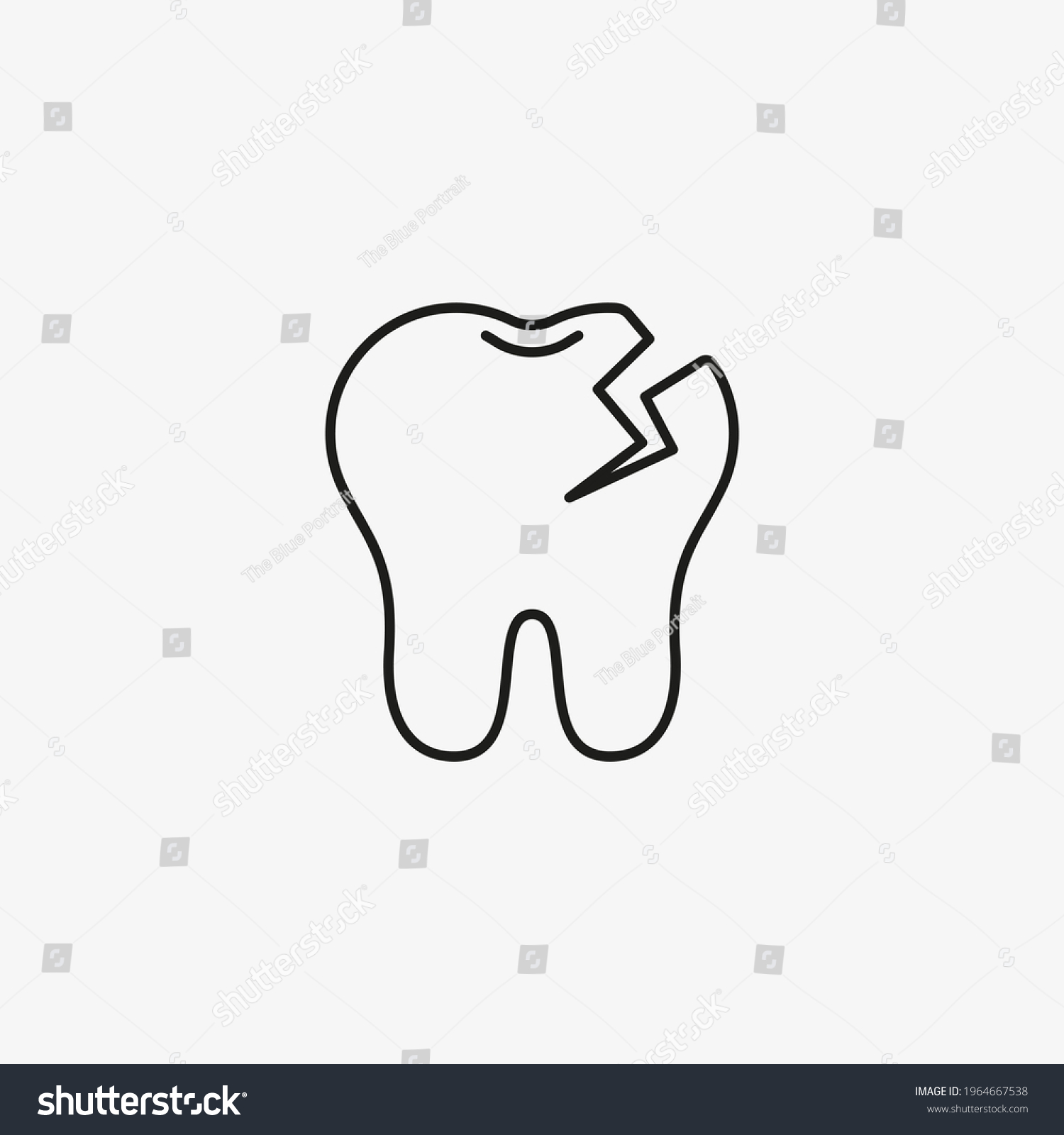 Tooth Decay Icon Dental Problem Symbol เวกเตอร์สต็อก ปลอดค่าลิขสิทธิ์ 1964667538 Shutterstock