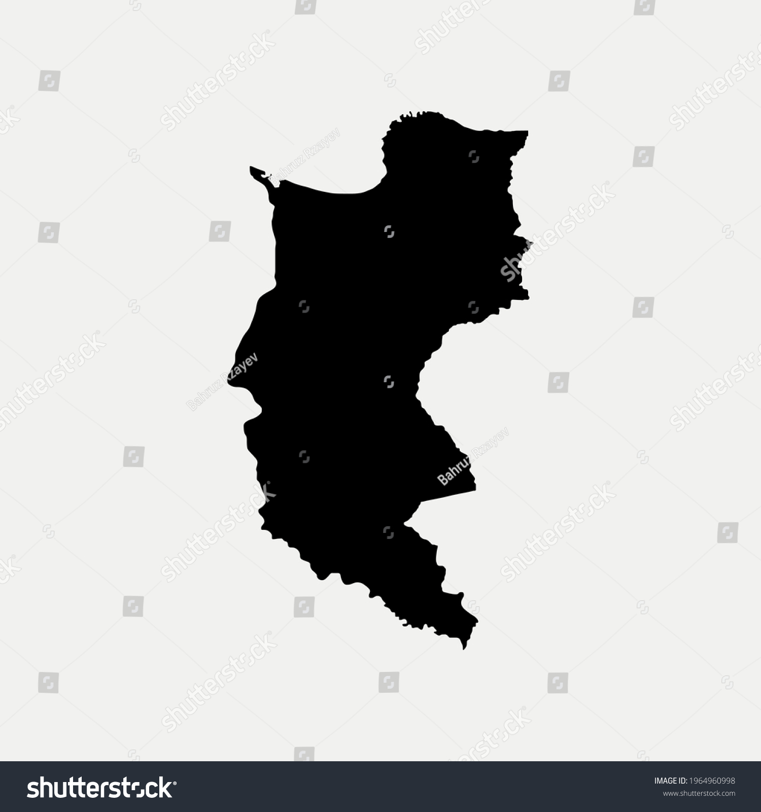 Map Magdalena Colombia Flag Outline Silhouette Stock Vector (Royalty ...