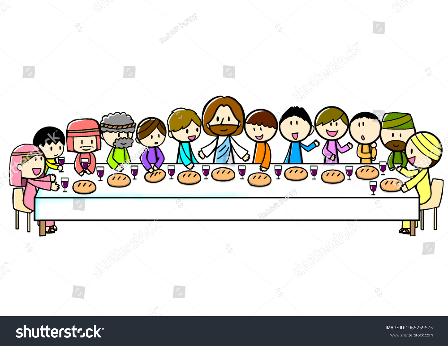 Illustration Last Supper Stock Illustration 1965259675 | Shutterstock