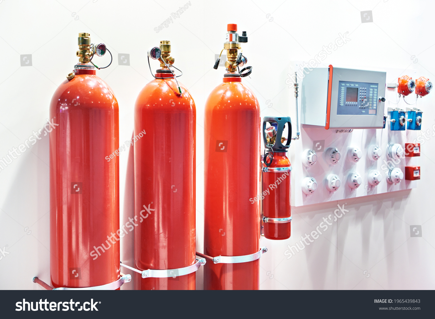 Gas Cylinders Sensors Control Monitoring Device Stock Photo 1965439843 ...