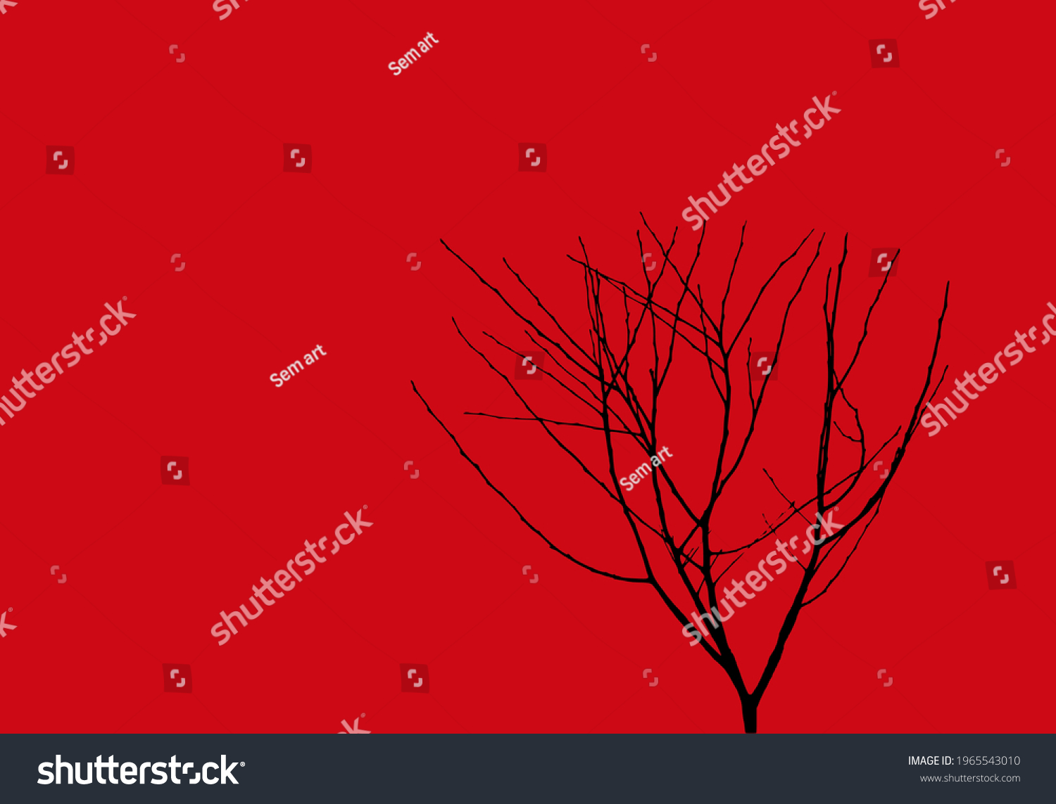 tree-without-leaves-buds-on-dark-stock-vector-royalty-free-1965543010