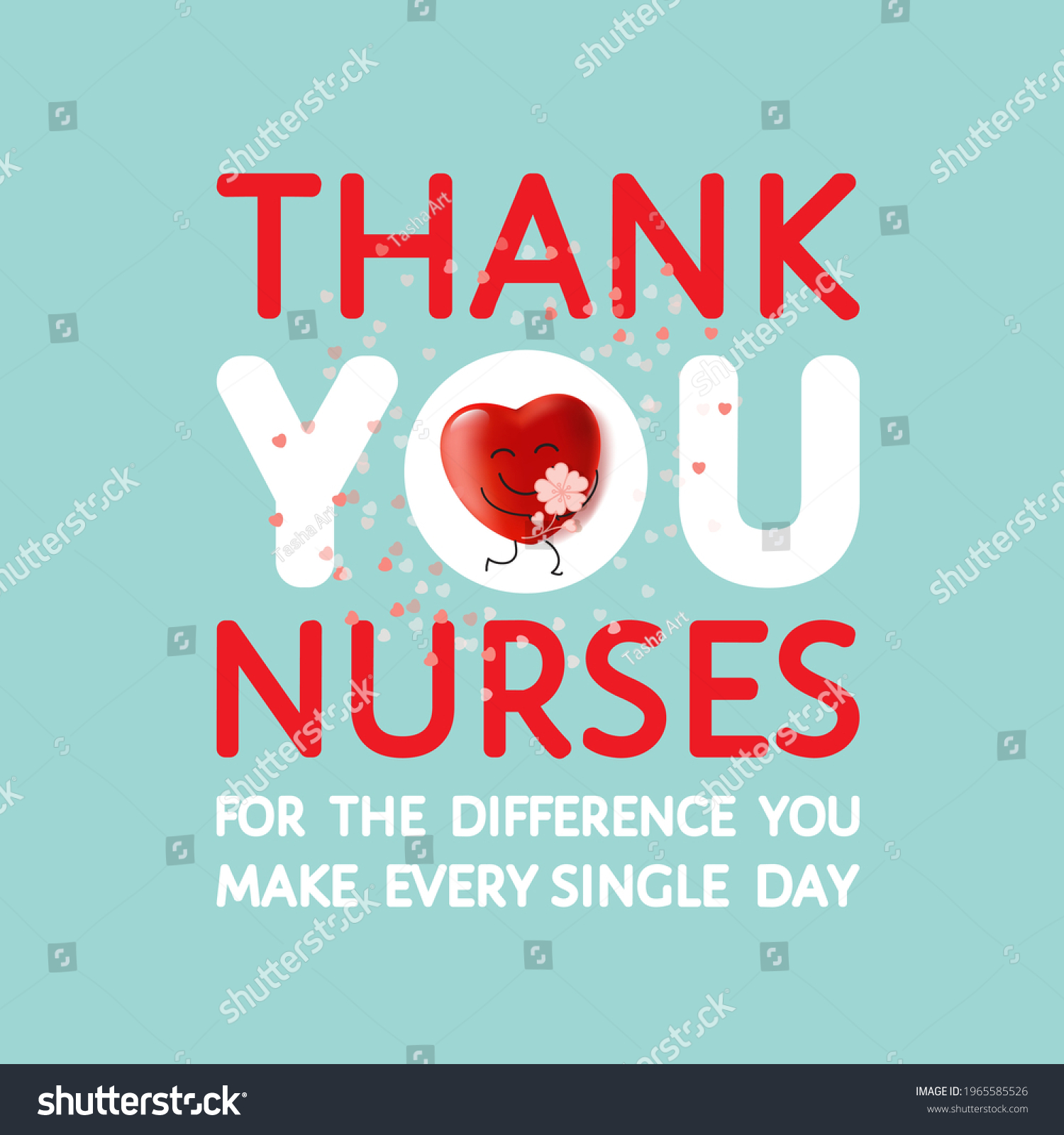 Thank You Nurses Difference You Make Stock Vector (Royalty Free ...