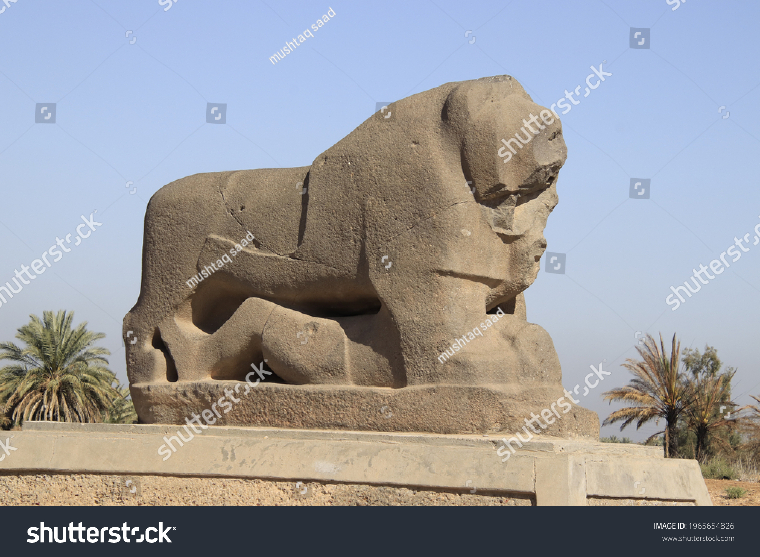 Lion Babylon Blue Sky 2600 Years Stock Photo 1965654826 | Shutterstock