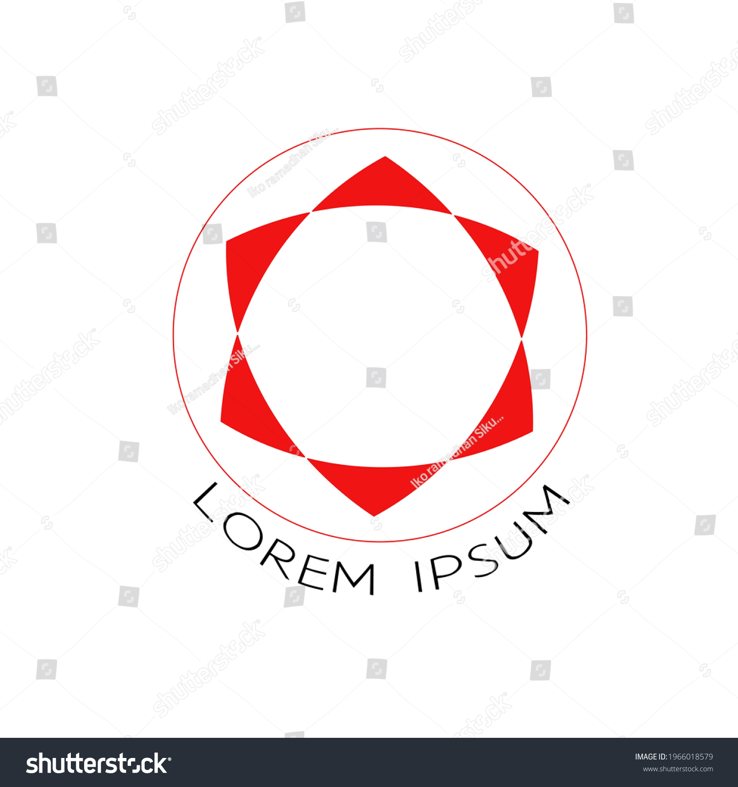 Red Circle Company Cooperate Logo Symbol Stock Vector (Royalty Free ...