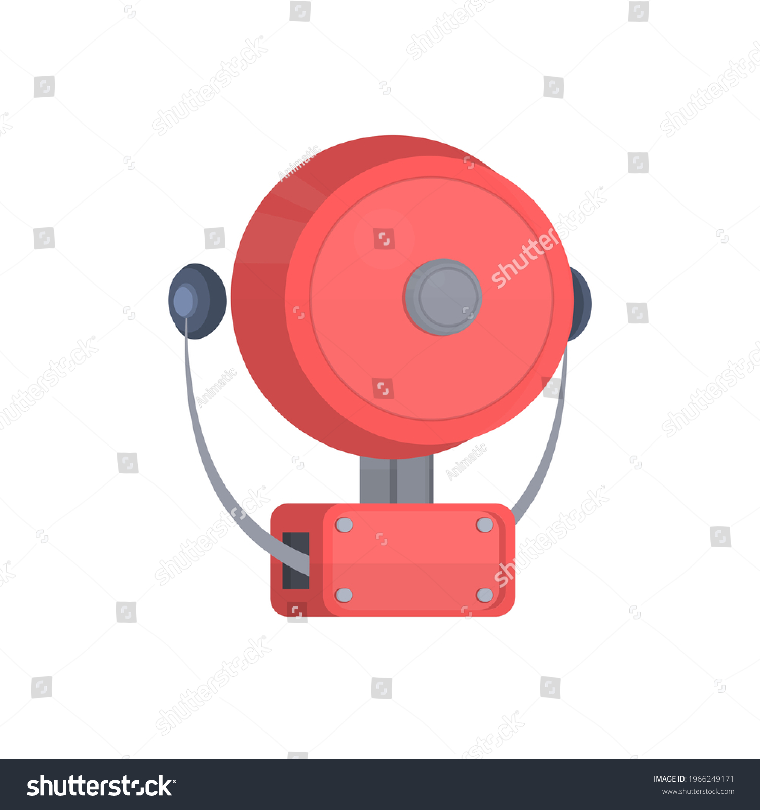 Fire Alarm System Vector Illustration Stock Vector (Royalty Free ...