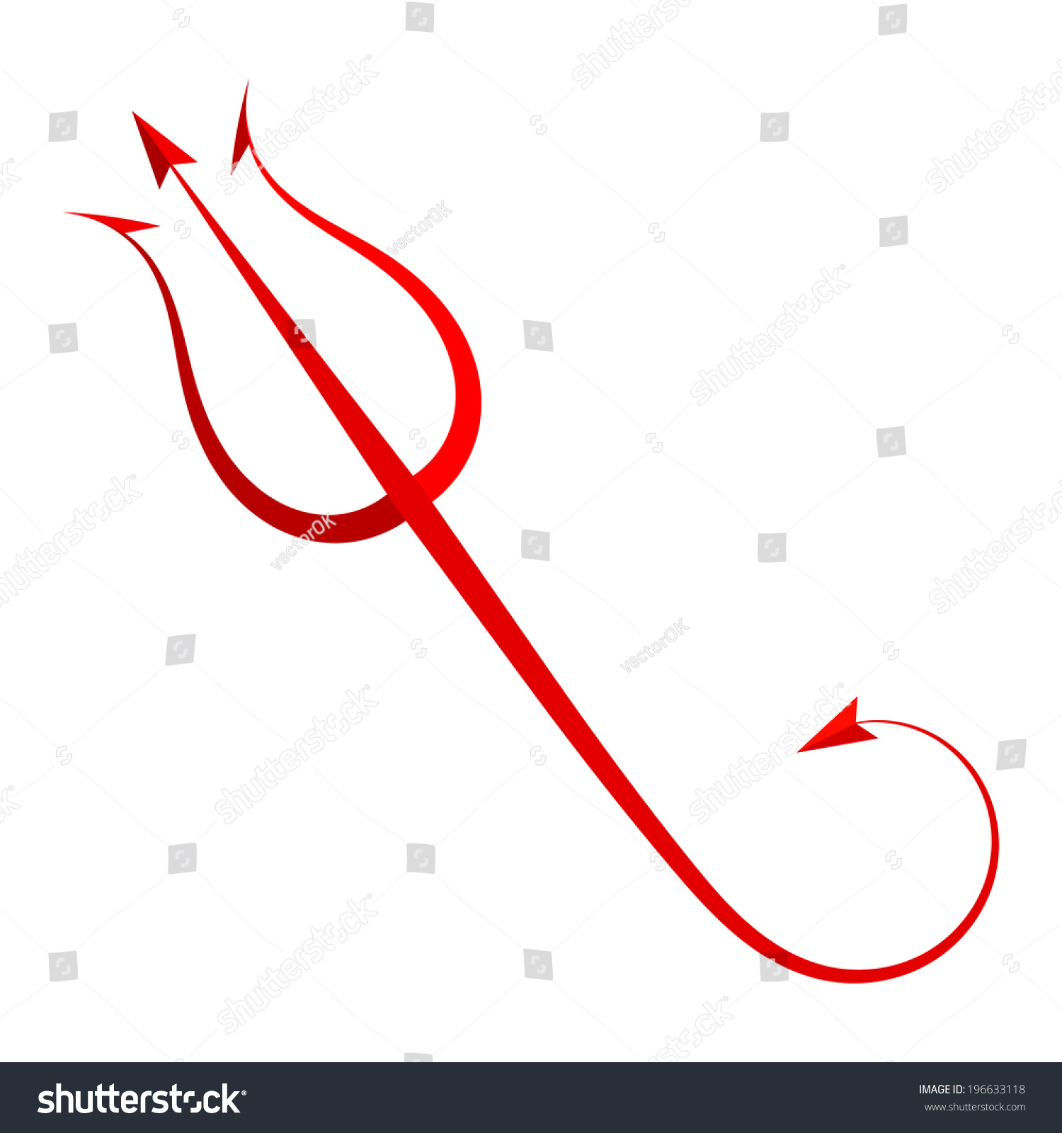 Red Trident Devil Stock Illustration 196633118 | Shutterstock