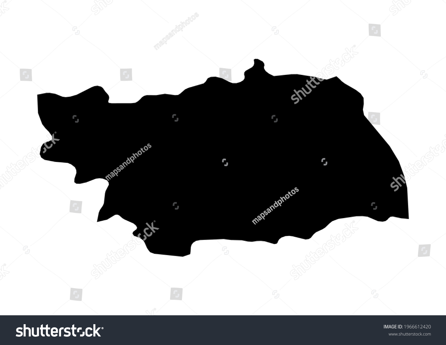 Fully Editable Detailed Vector Map Bacaujudetul Stock Vector (royalty 