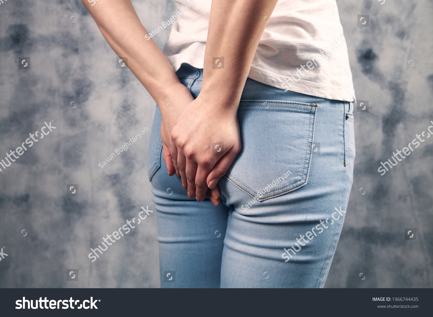 Girl Has Hemorrhoids Feeling Pain Stock Photo 1966744435 | Shutterstock