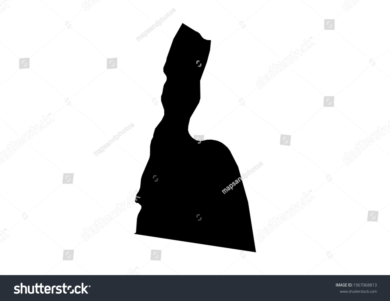 Fully Editable Detailed Vector Map Aqabamuhafazat Stock Vector (Royalty ...