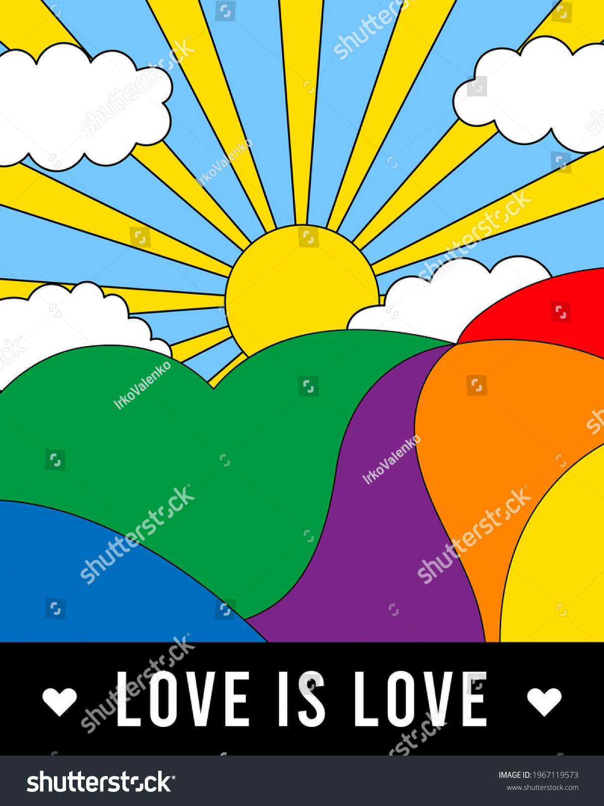 Pride Month 2021 Logo Invitation Card Stock Vector (royalty Free 