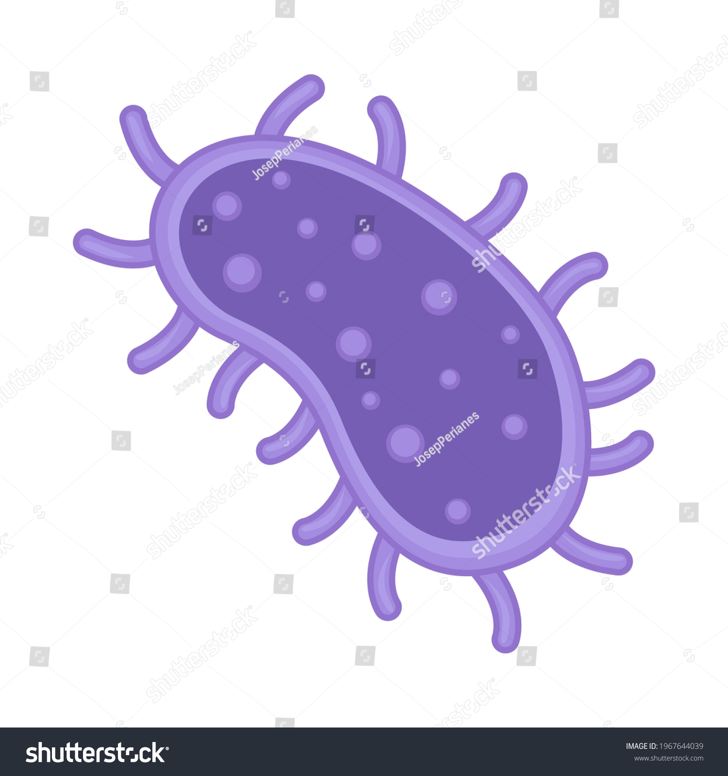 Microbe Sign Emoji Icon Illustration Medical Stock Vector (Royalty Free ...