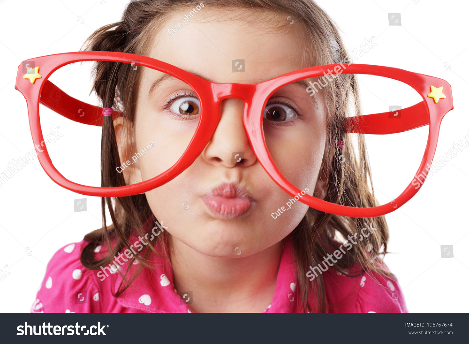 funny red glasses