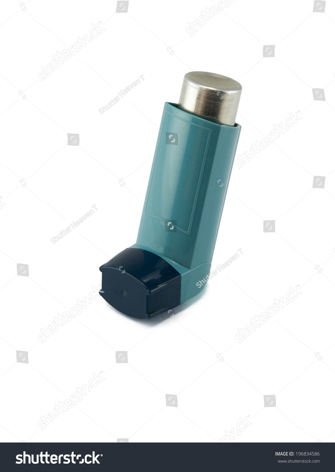 Asthma Inhaler Isolated On White Background Stock Photo 196834586 