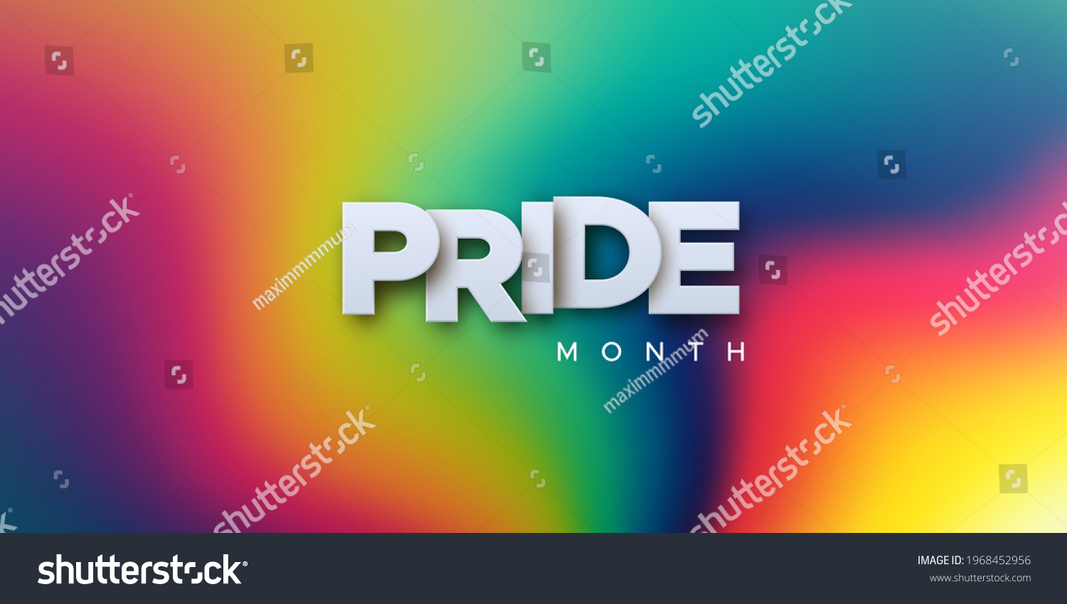 Lgbtq Pride Month Vector Illustration White Stock Vector (Royalty Free ...