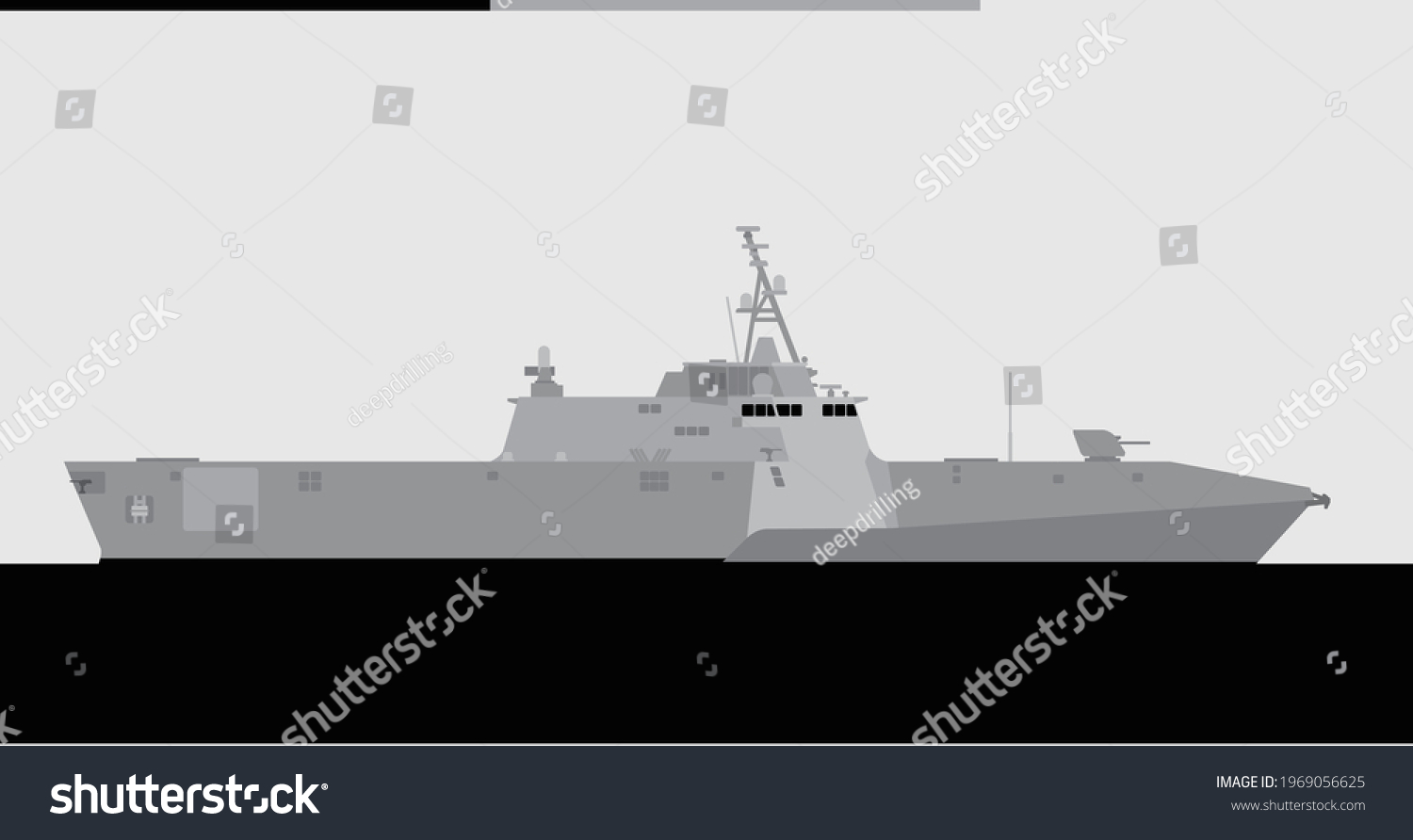 Lcs2 Independence Class Littoral Combat Ship Stock Vector (Royalty Free ...