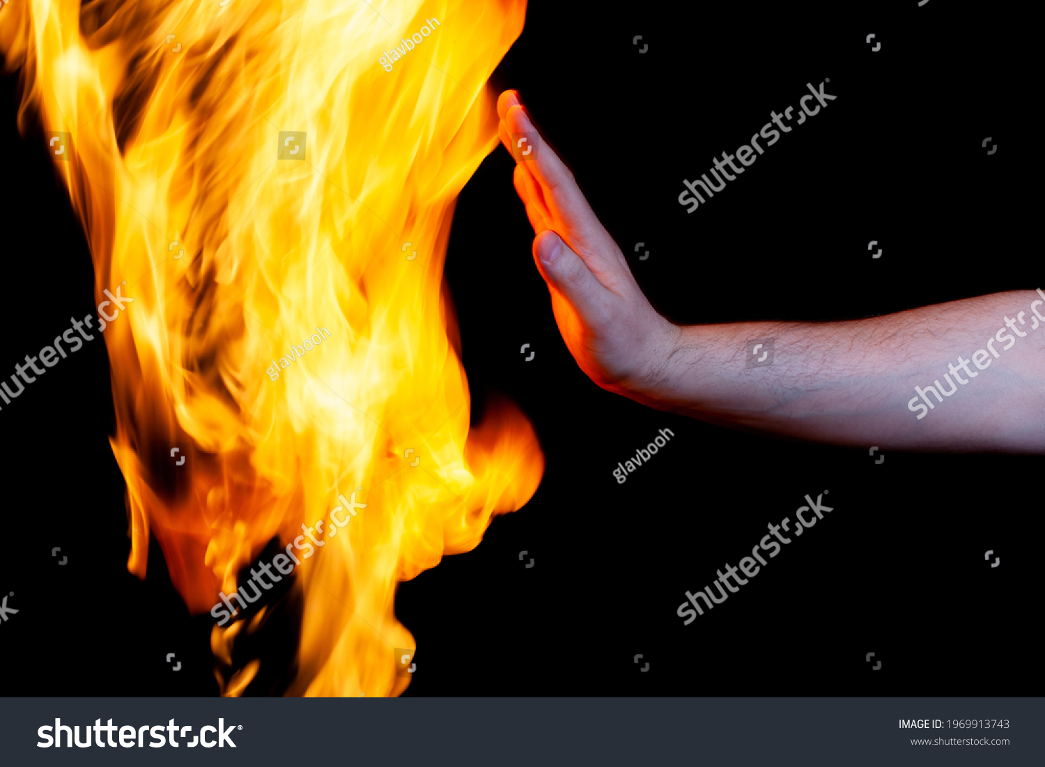 Human Hand Burning Flame Use Poster Stock Photo 1969913743 | Shutterstock