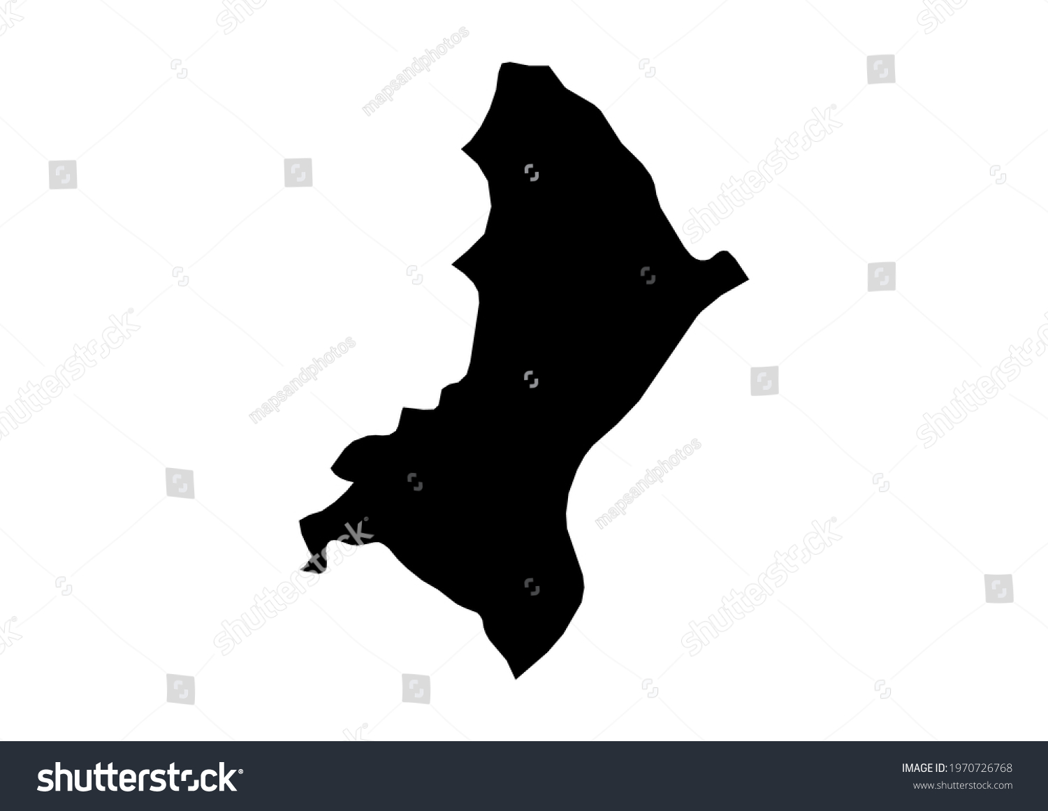 Fully Editable Detailed Vector Map Centraldepartamento Stock Vector ...