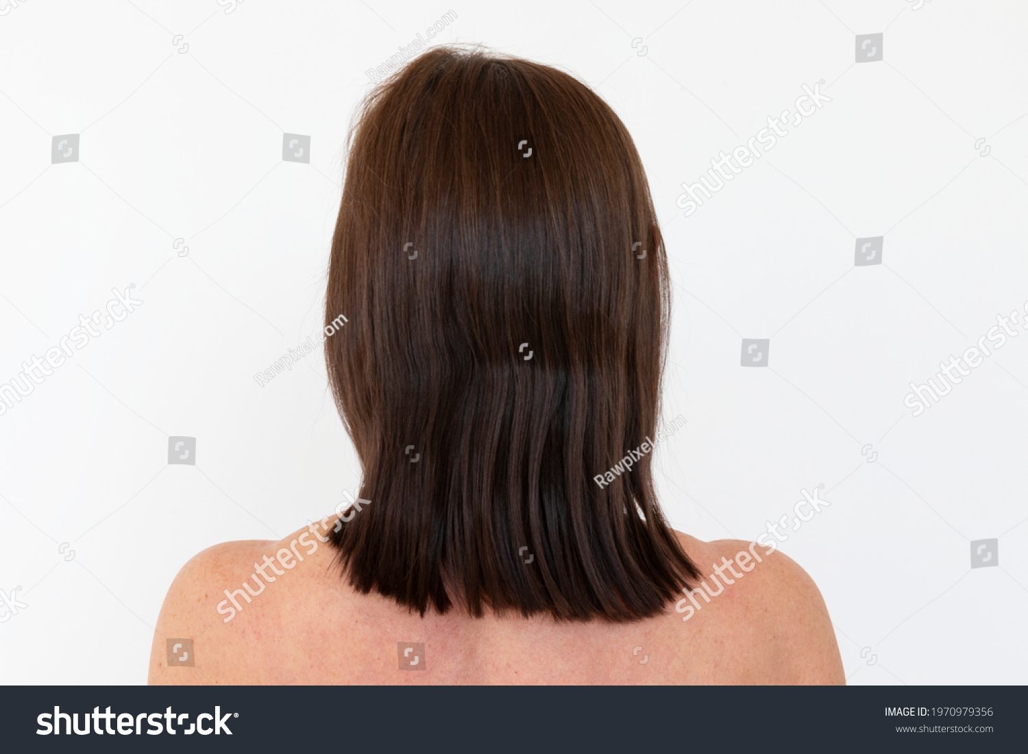 Nude Woman Facing White Wall Foto Stock 1970979356 Shutterstock