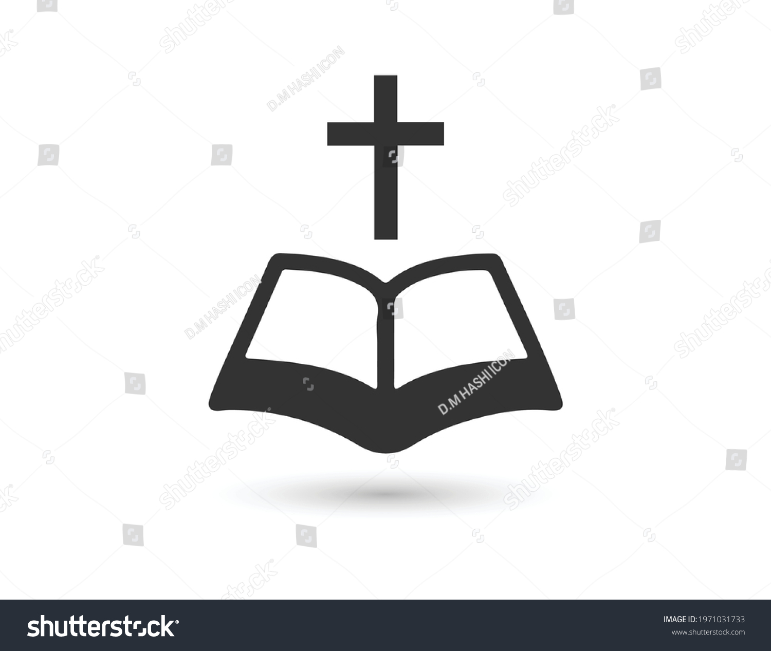 Church Logo Bible Christian Cross Stock Vector (Royalty Free ...