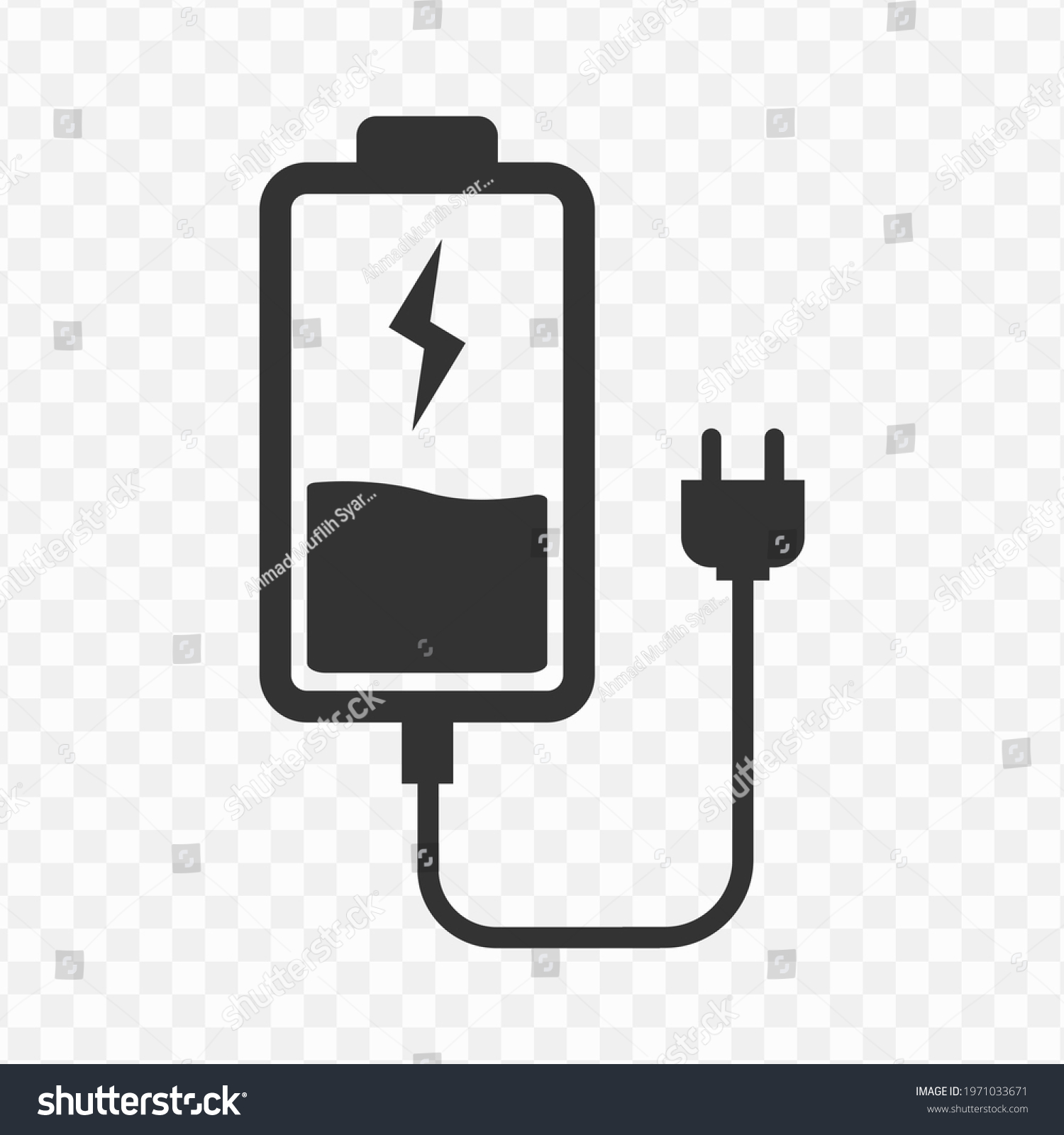 Transparent Battery Plug Icon Png Vector Stock Vector (royalty Free 