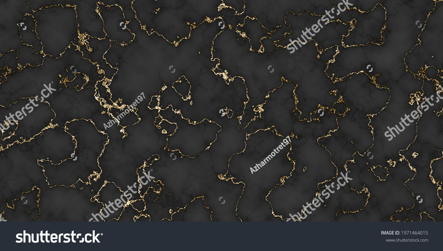 Black Gold Marble Texture Background Stock Illustration 1971464015