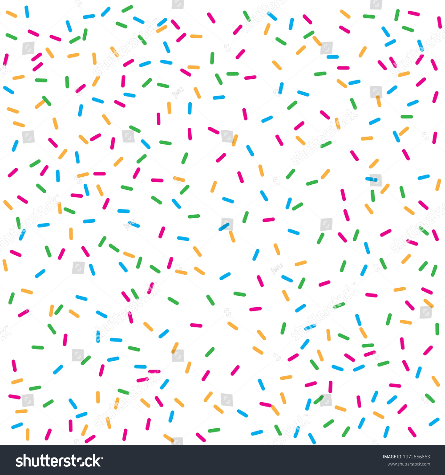 Vector Illustration Sprinkle Birthday Party Background Stock Vector ...