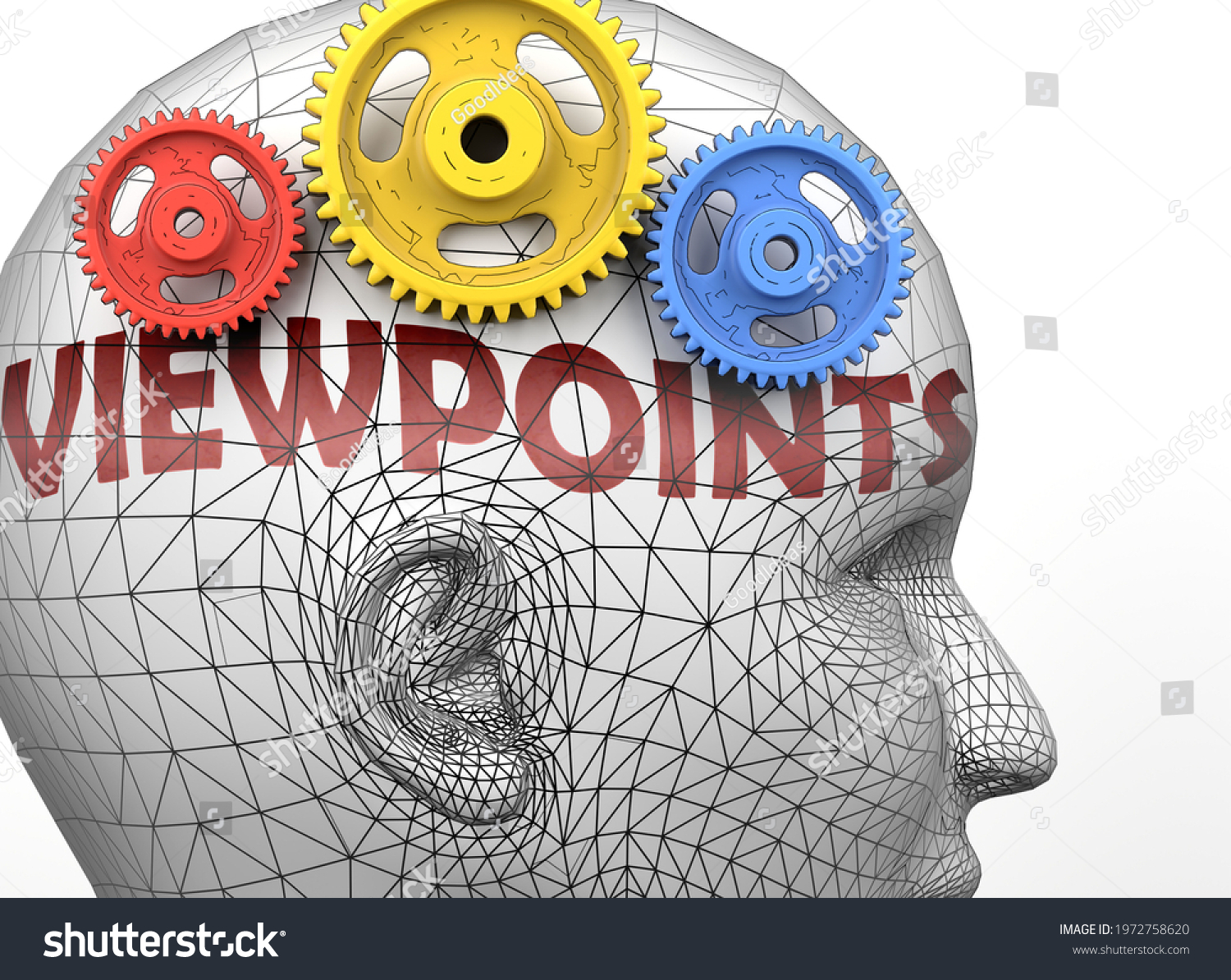 Viewpoints Human Mind Pictured Word Viewpoints Stock Illustration ...