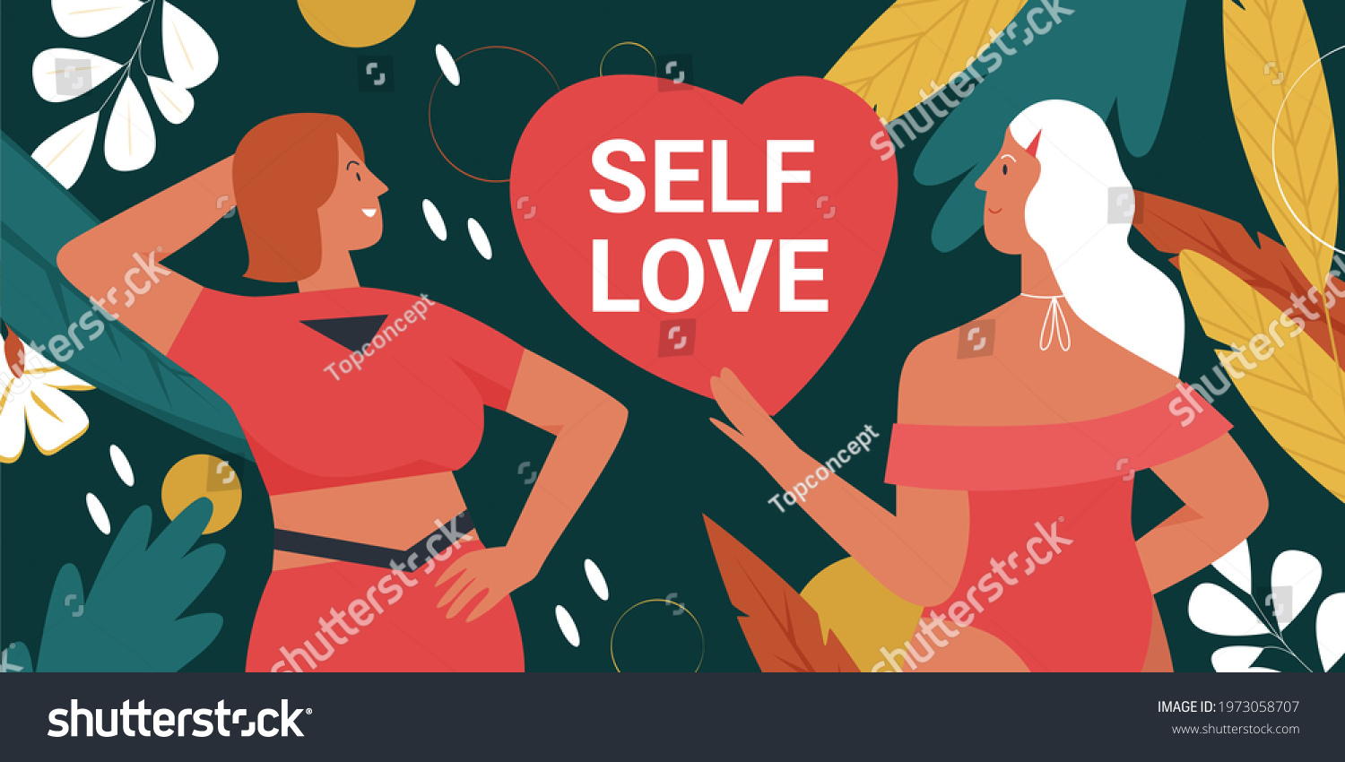 Body Positive Movement Girl Power Beauty Stock Vector Royalty Free 1973058707 Shutterstock