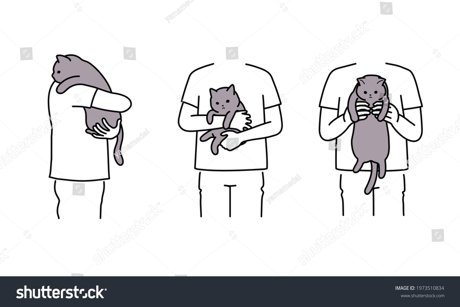 how-hug-cat-good-bad-examples-vector-de-stock-libre-de-regal-as