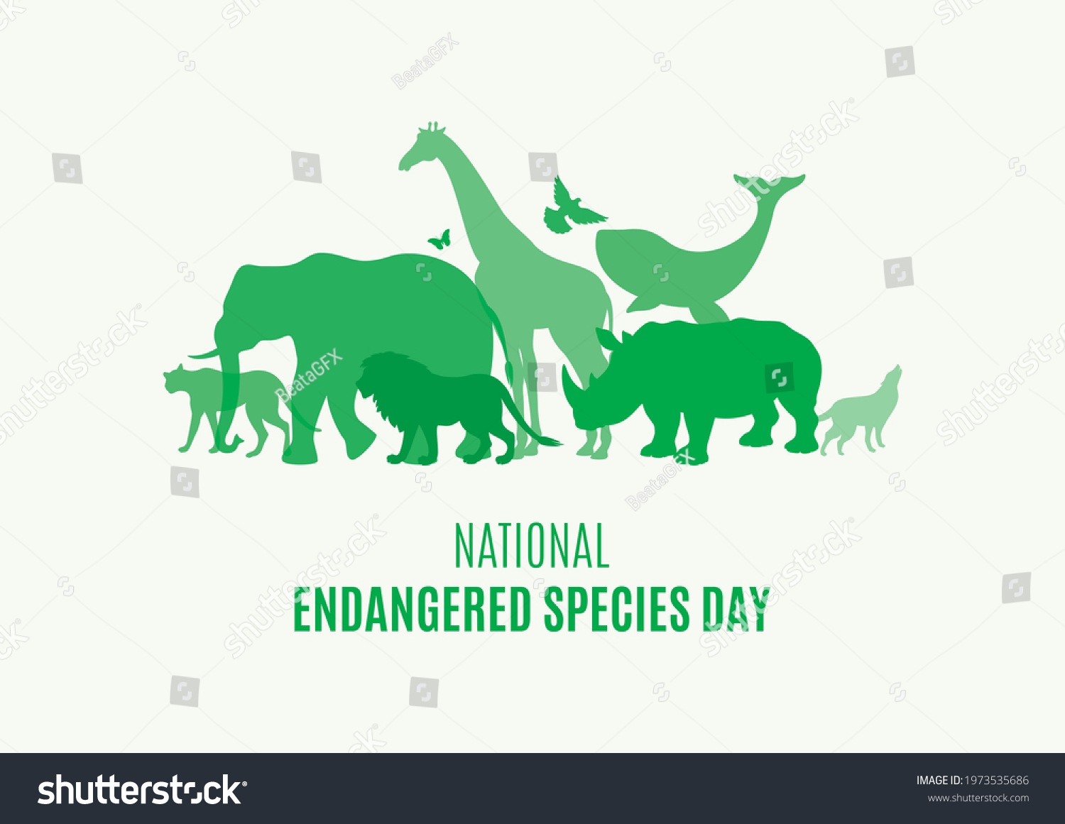 National Endangered Species Day Poster Green Stock Illustration 1973535686 Shutterstock National Endangered Species Day Poster Green Stock Illustration 1973535686 Shutterstock