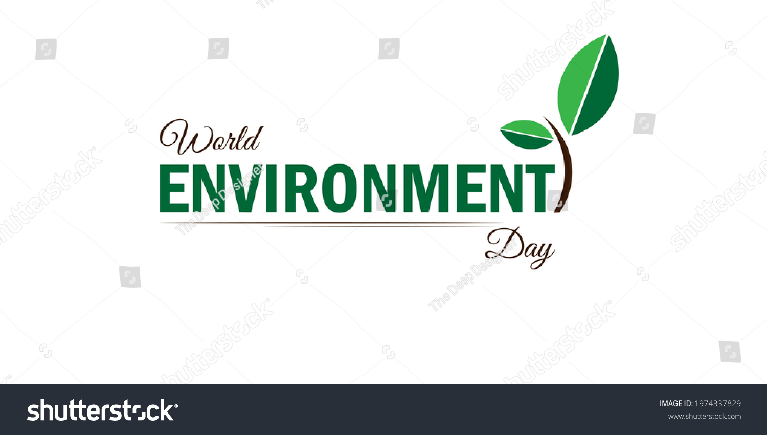 World Environment Day Text Vector Illustration Stock Vector (Royalty ...