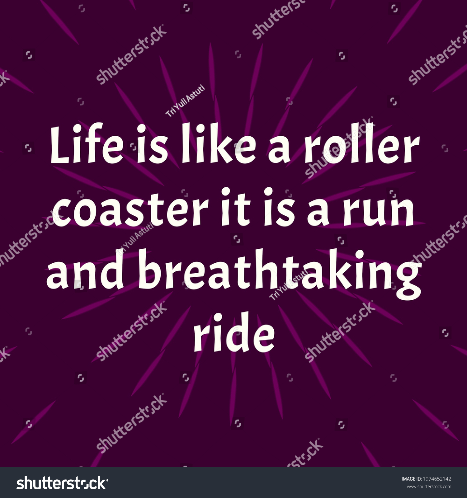 Life Quotes Life Like Roller Coaster Stock Illustration 1974652142 Shutterstock