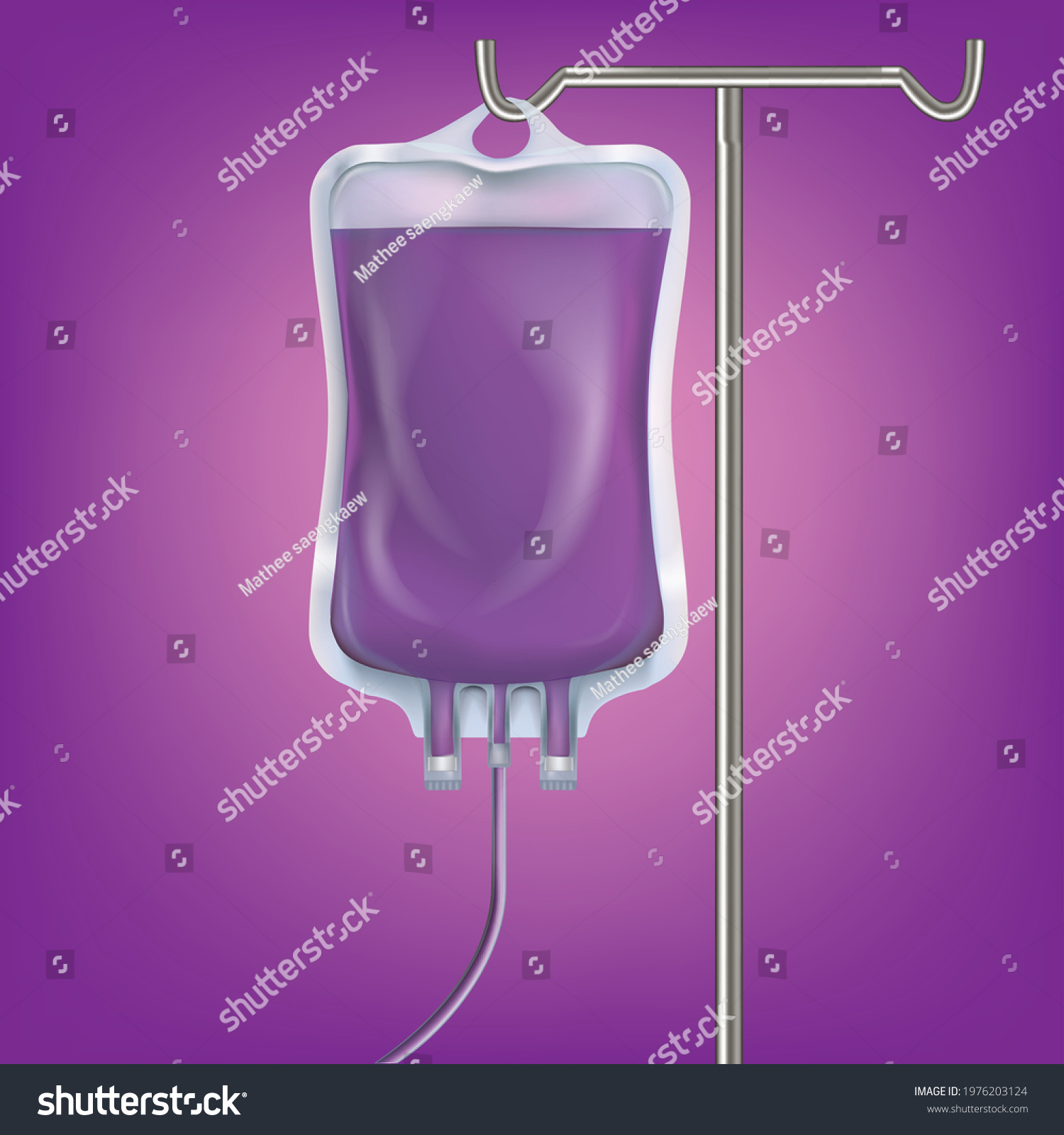 Plastic Saline Bag Illustration Vector Stock Vector (Royalty Free ...