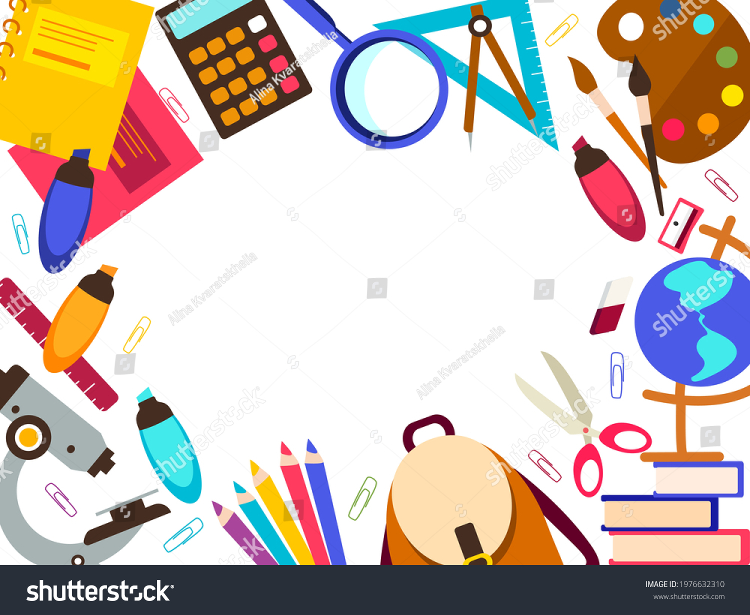 Ad Banner Back Schoolsale Poster School Stock Vector (Royalty Free ...