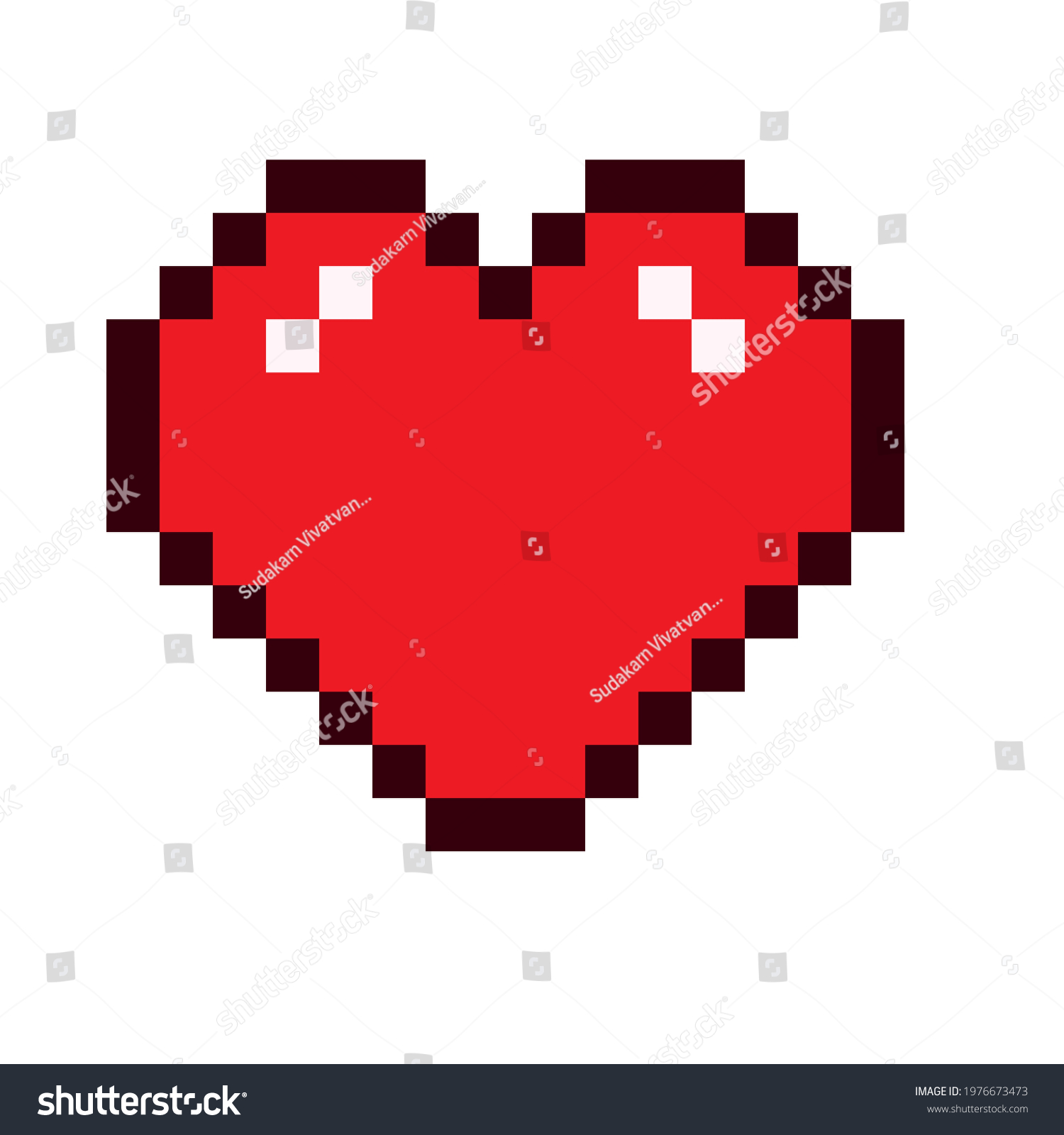 Pixel Art Background Love Art Background Stock Vector (Royalty Free ...