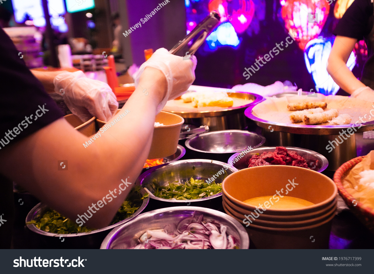 Asian Food Court Asian Dishes Sold Stock Photo 1976717399 | Shutterstock