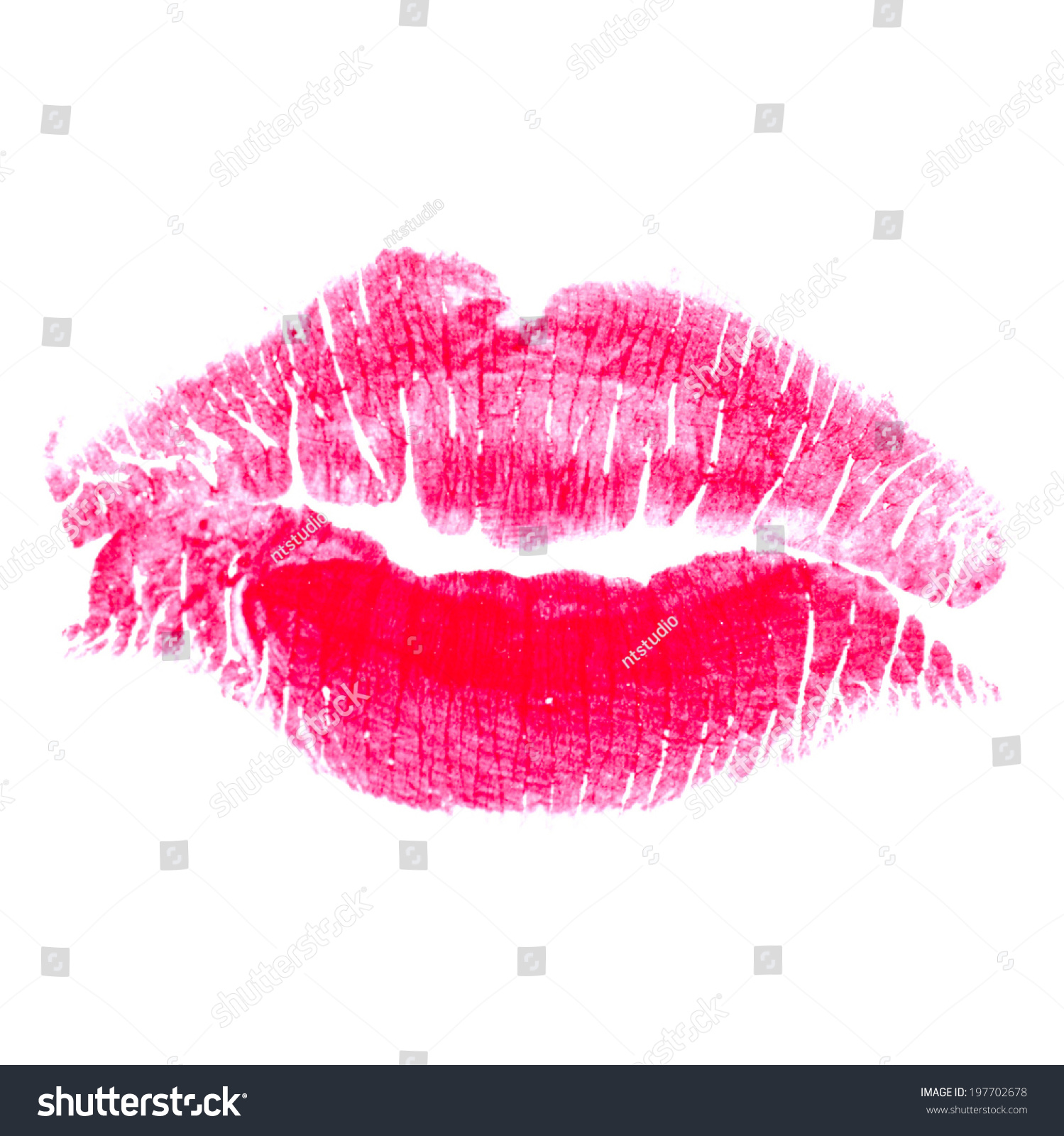 Trace Kiss Isolated On White Background Stock Illustration 197702678 ...