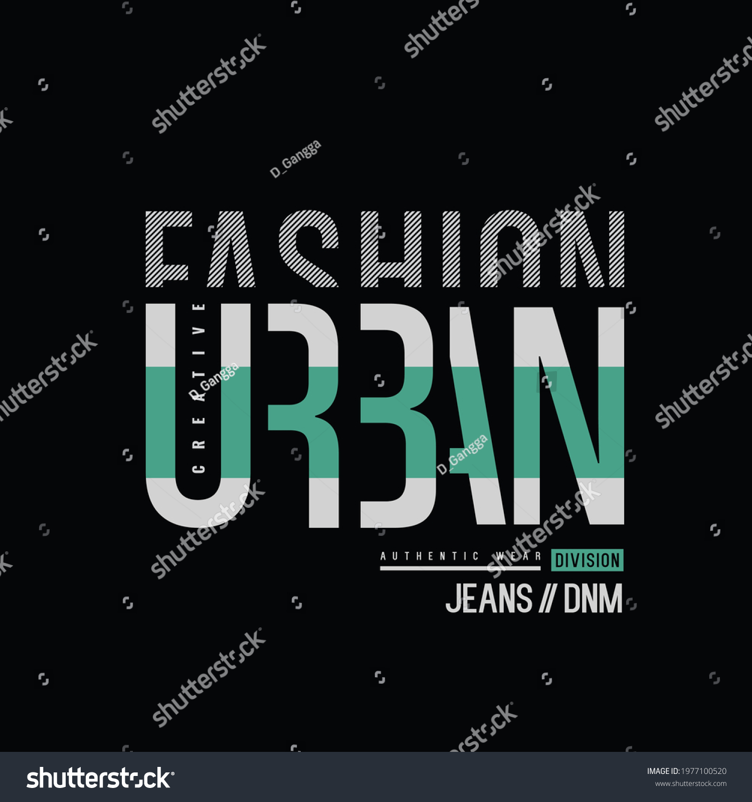 Vector Illustration Letter Graphics Urban Style Stock Vector (Royalty ...