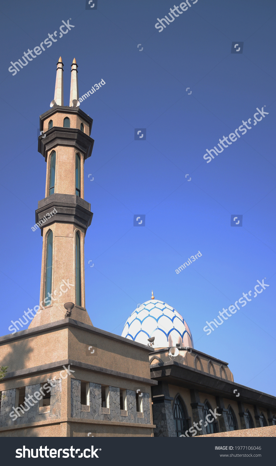 Minaret Masjid Al Hussain Kuala Perlis Stock Photo 1977106046